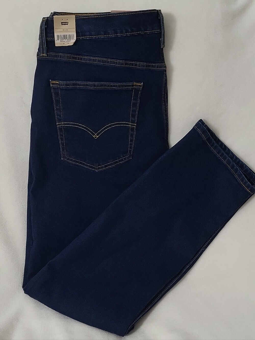 Levi's 514 Straight Jeans Blue Dark Wash Denim Stretch Classic 5-Pocket Men's